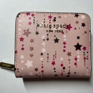 Kate Spade pink star small wallet